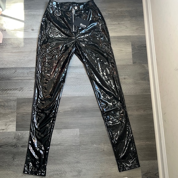 BRAND NEW FAUX VINYL PVC LEATHER PANTS! - Picture 5 of 6